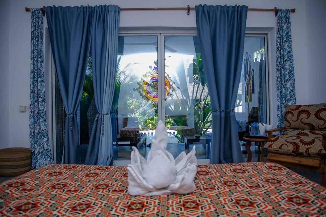 Single Room with locally crafted furnishings